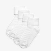 White Socks 4 Pack 1 - 2 Years White