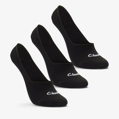 Sock Liners 3 Pack Size 2-8 Black Black