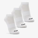 Sports Ankle Socks 3 Pack Size 2-8 White White