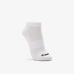 Sports Ankle Socks 3 Pack Size 2-8 White White