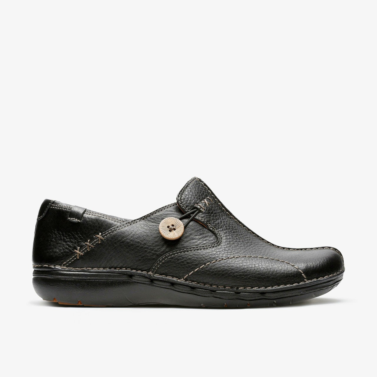 Un Loop Black Leather