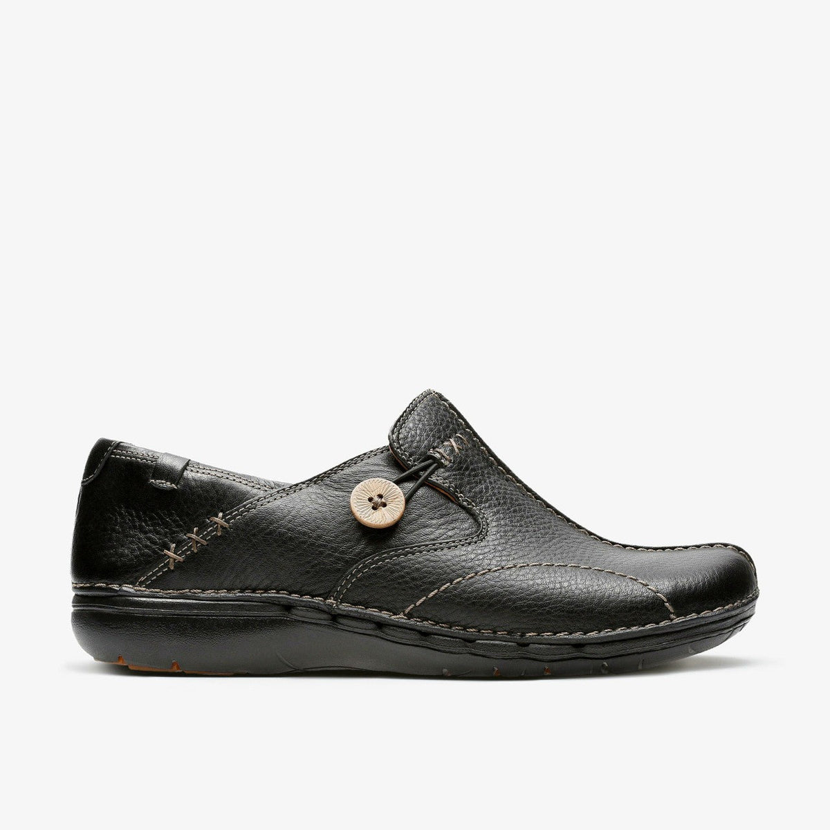 Un Loop Black Leather