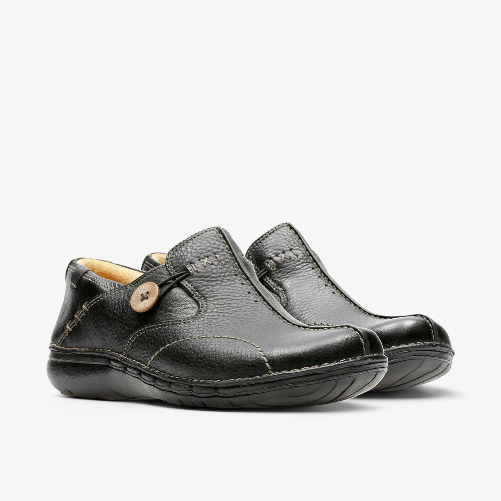 Un Loop Black Leather