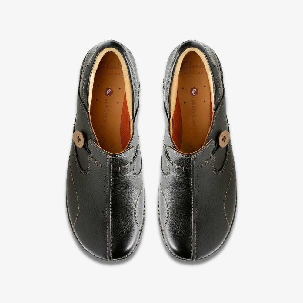 Un Loop Black Leather