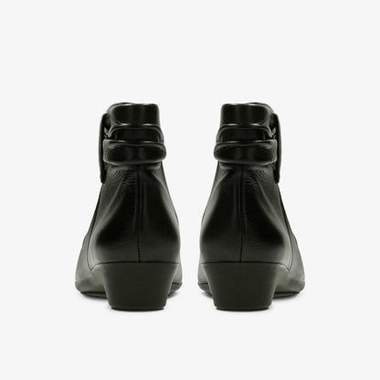 Matron Ella Ankle Boot Black Leather
