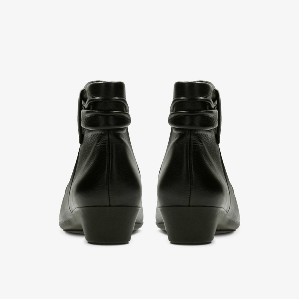 Matron Ella Ankle Boot Black Leather