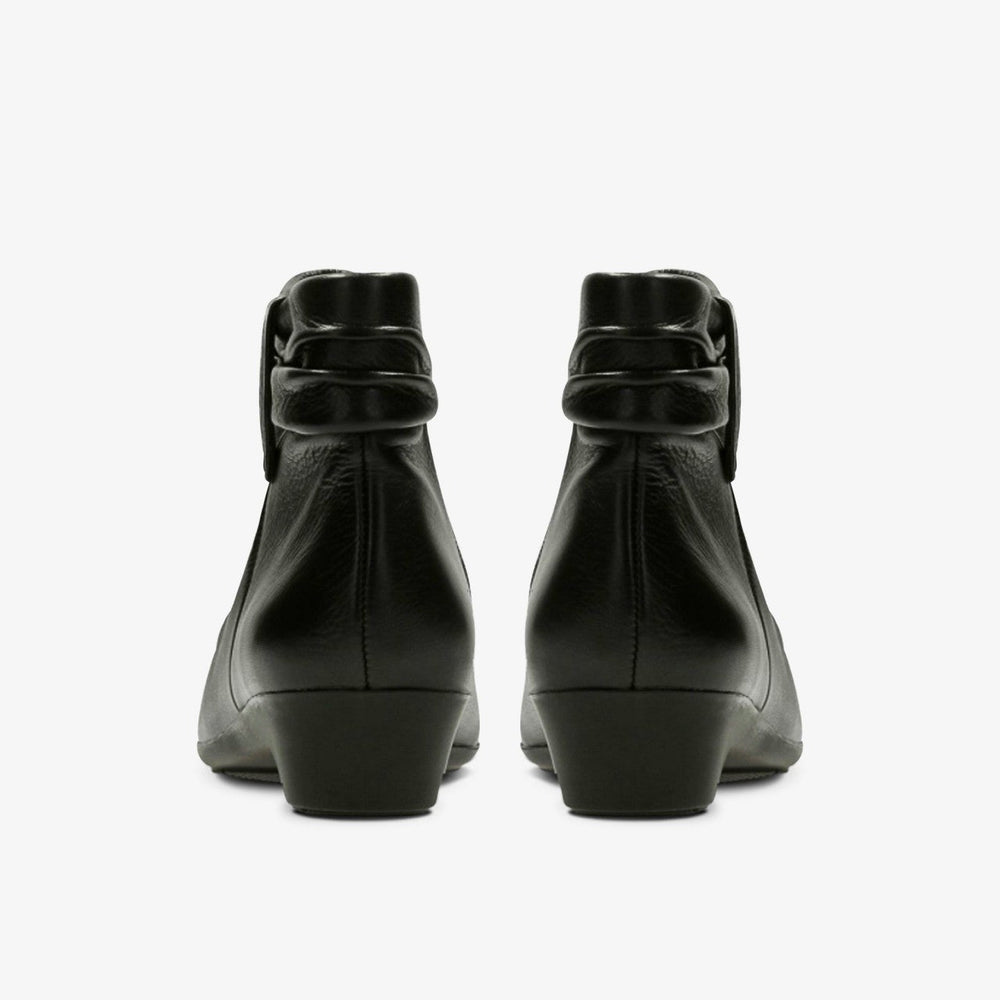 Matron Ella Ankle Boot Black Leather