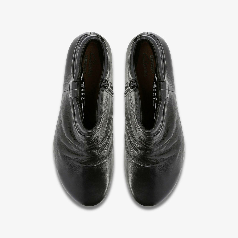 Matron Ella Ankle Boot Black Leather