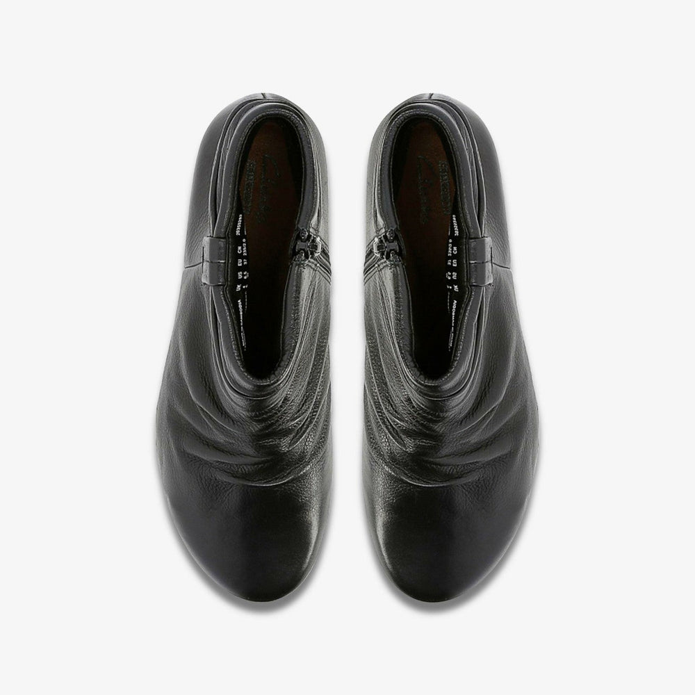 Matron Ella Ankle Boot Black Leather