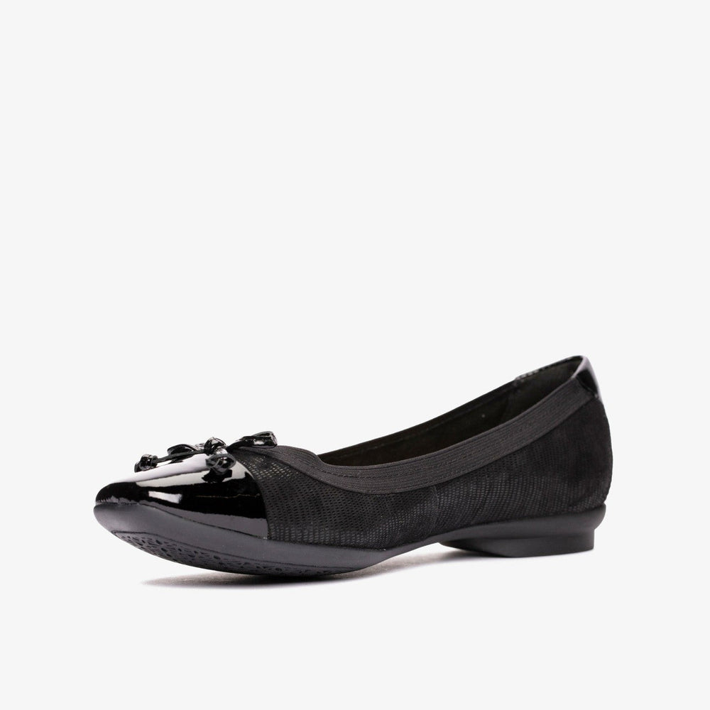 Candra Glow Black Suede