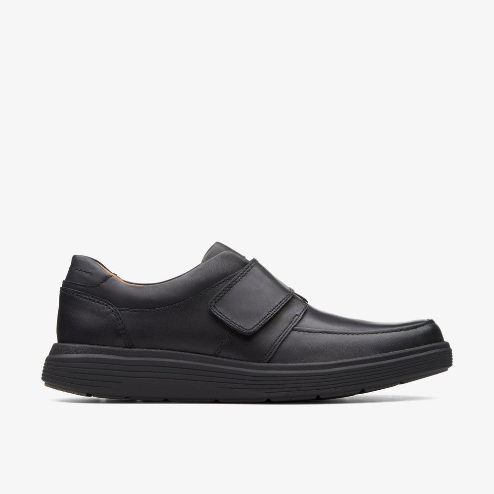 Un Abode Strap Loafer Black Leather