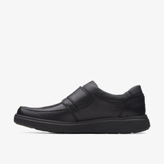 Un Abode Strap Loafer Black Leather