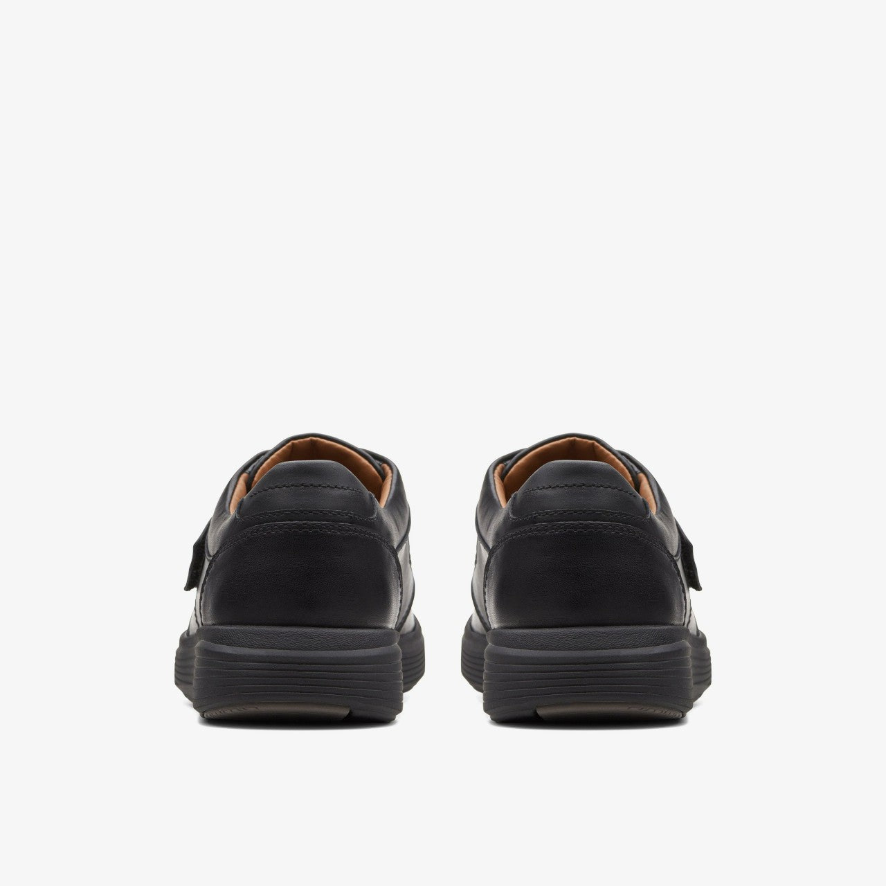 Un Abode Strap Loafer Black Leather