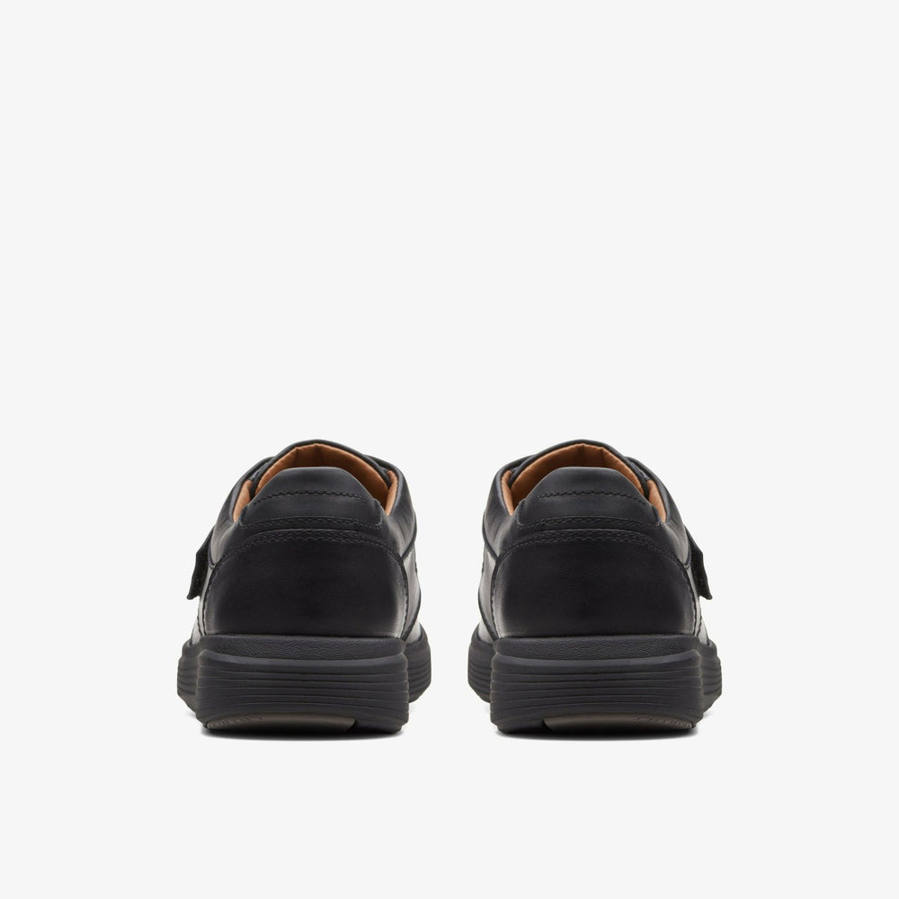 Un Abode Strap Loafer Black Leather