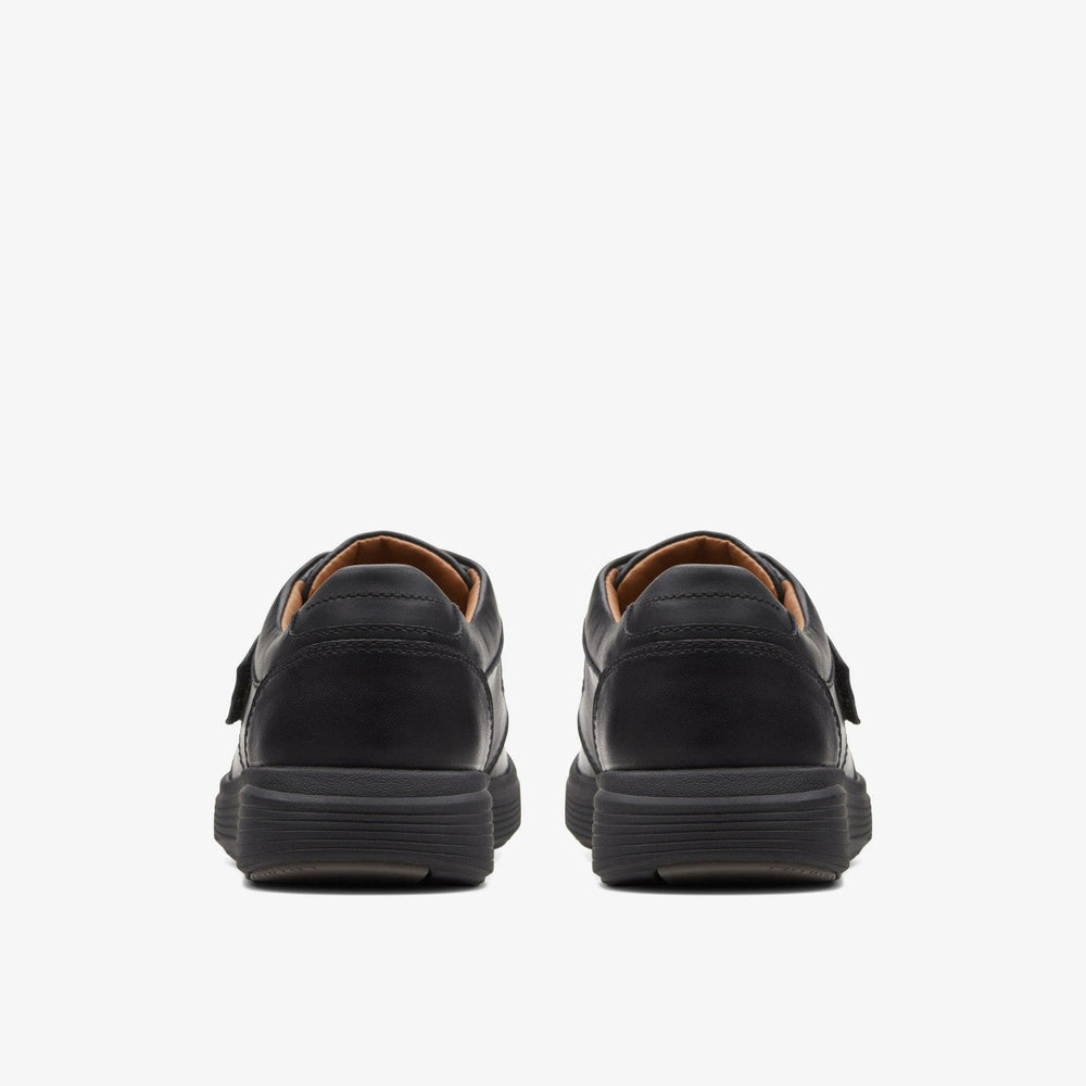 Un Abode Strap Loafer Black Leather