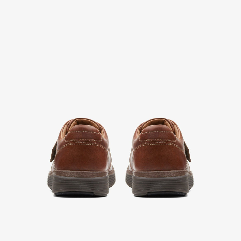 Un Abode Strap Loafer Dark Tan Leather