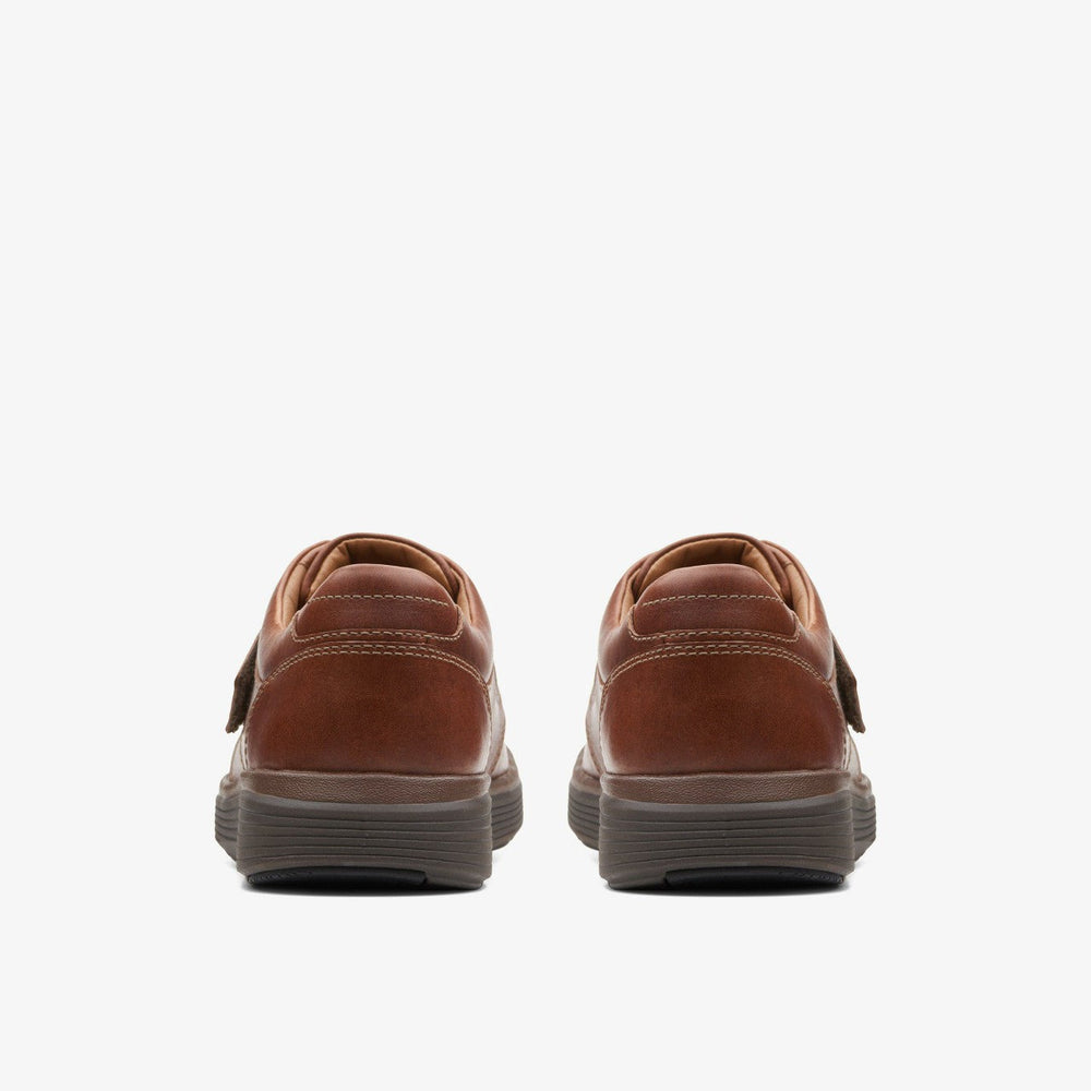 Un Abode Strap Loafer Dark Tan Leather