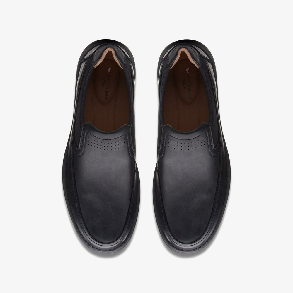 Un Abode Go Loafer Black Leather