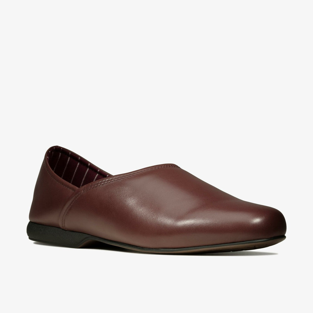Harston Elite Slipper Burgundy Leather