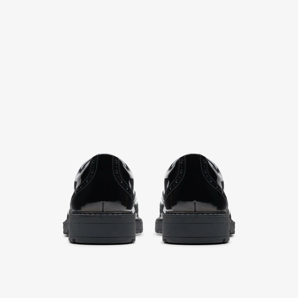 Loxham Brogue Youth Black Patent