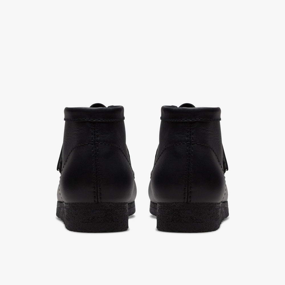 Wallabee Boot Black Leather