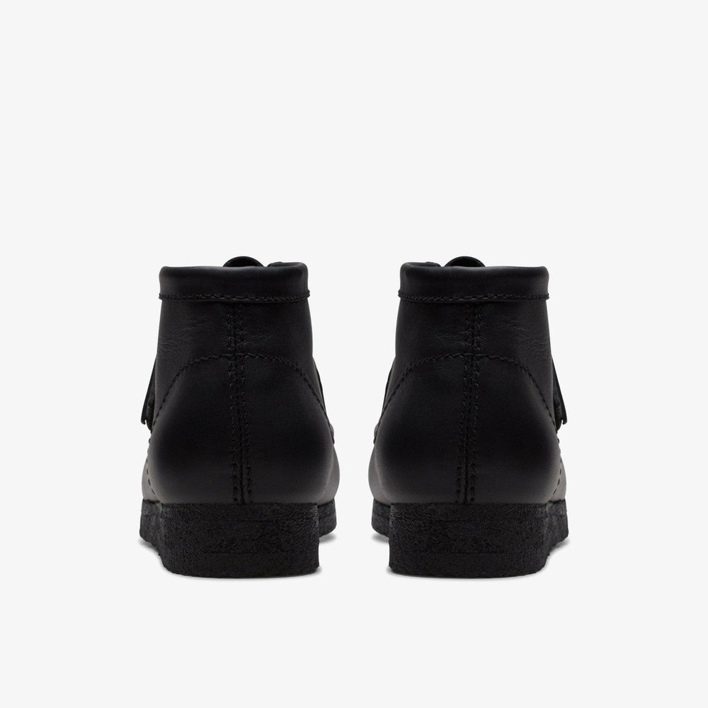 Wallabee Boot Black Leather