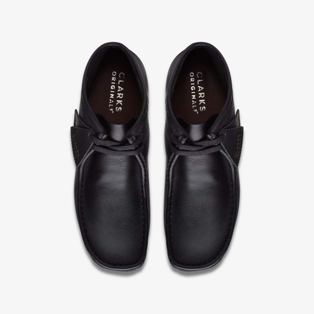 Wallabee Boot Black Leather
