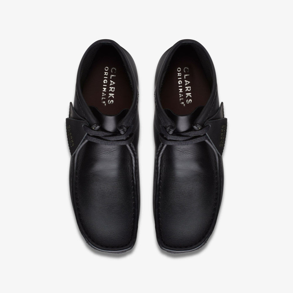 Wallabee Boot Black Leather
