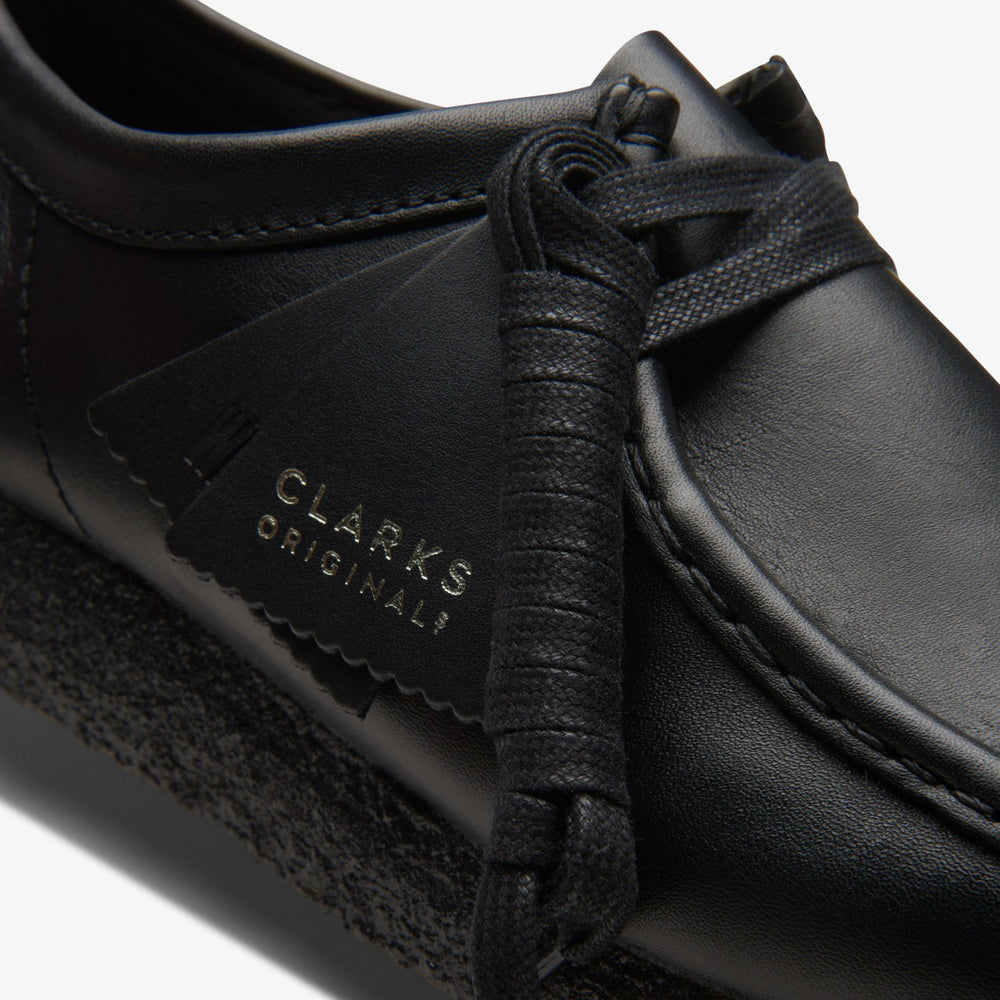 Wallabee Black Leather