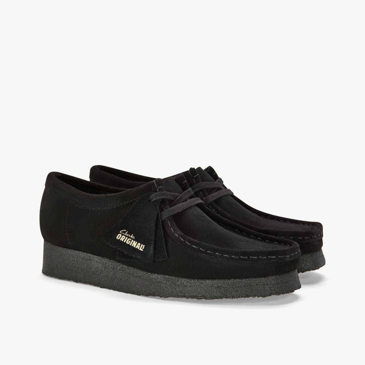 Wallabee Black Suede