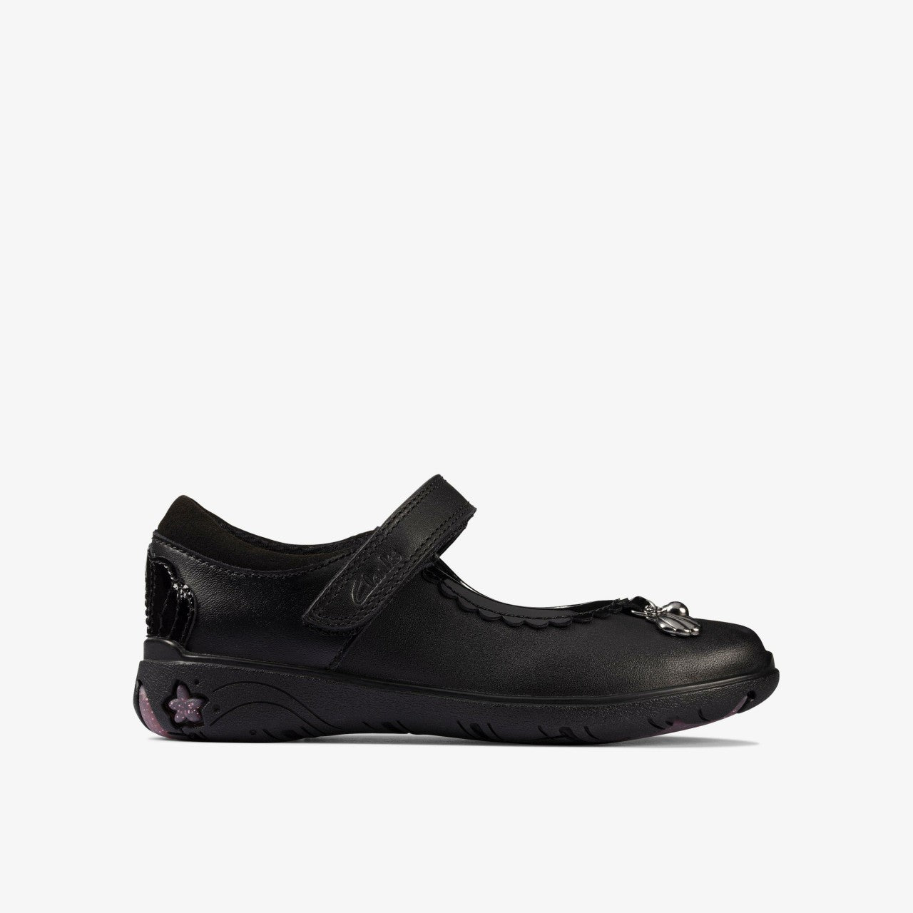 Sea Shimmer Toddler Black Leather