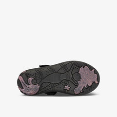 Sea Shimmer Toddler Black Leather