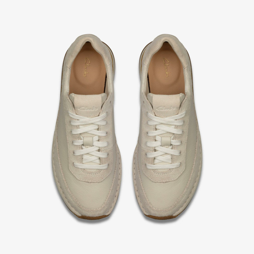 Craft Run Lace White Suede