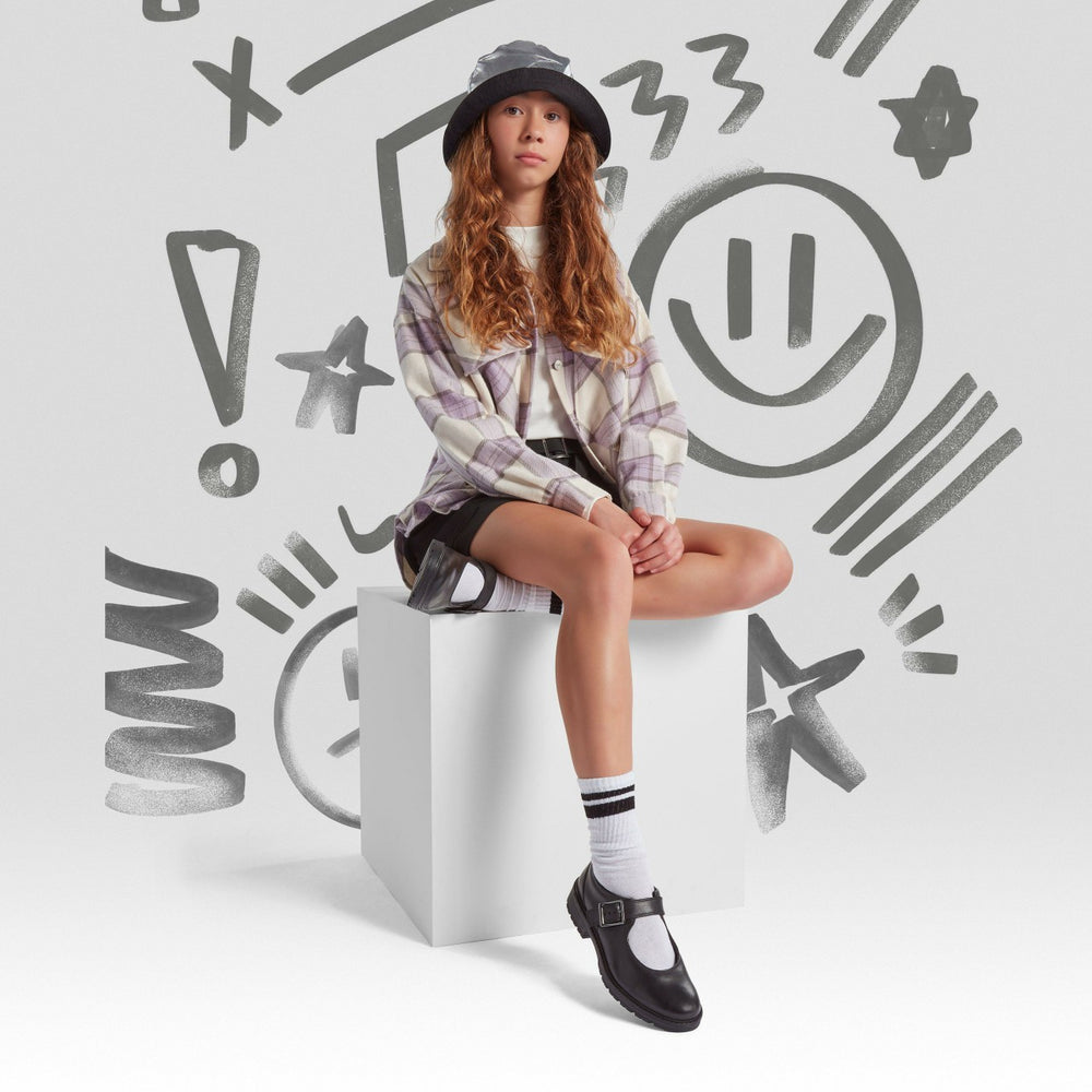 Loxham Walk Youth Black Leather