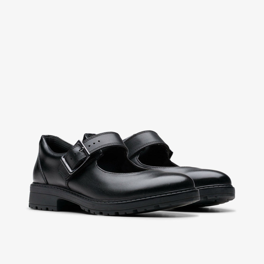 Loxham Walk Youth Black Leather