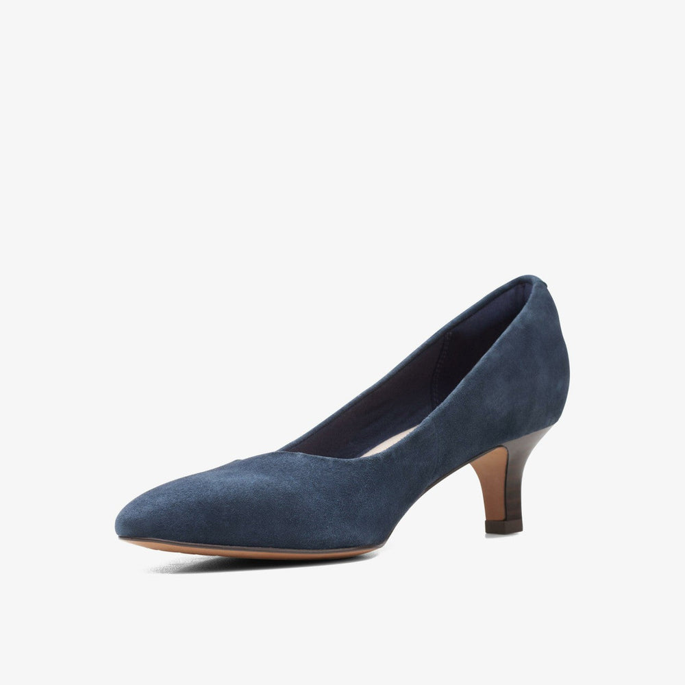 Shondrah Jade Navy Suede