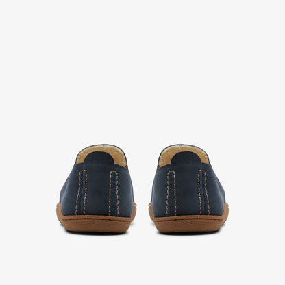Home Mocc Slipper Navy Suede