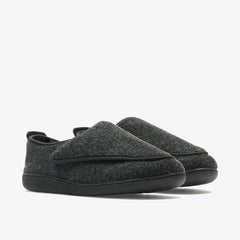King Riptape Slipper Dark Grey Felt
