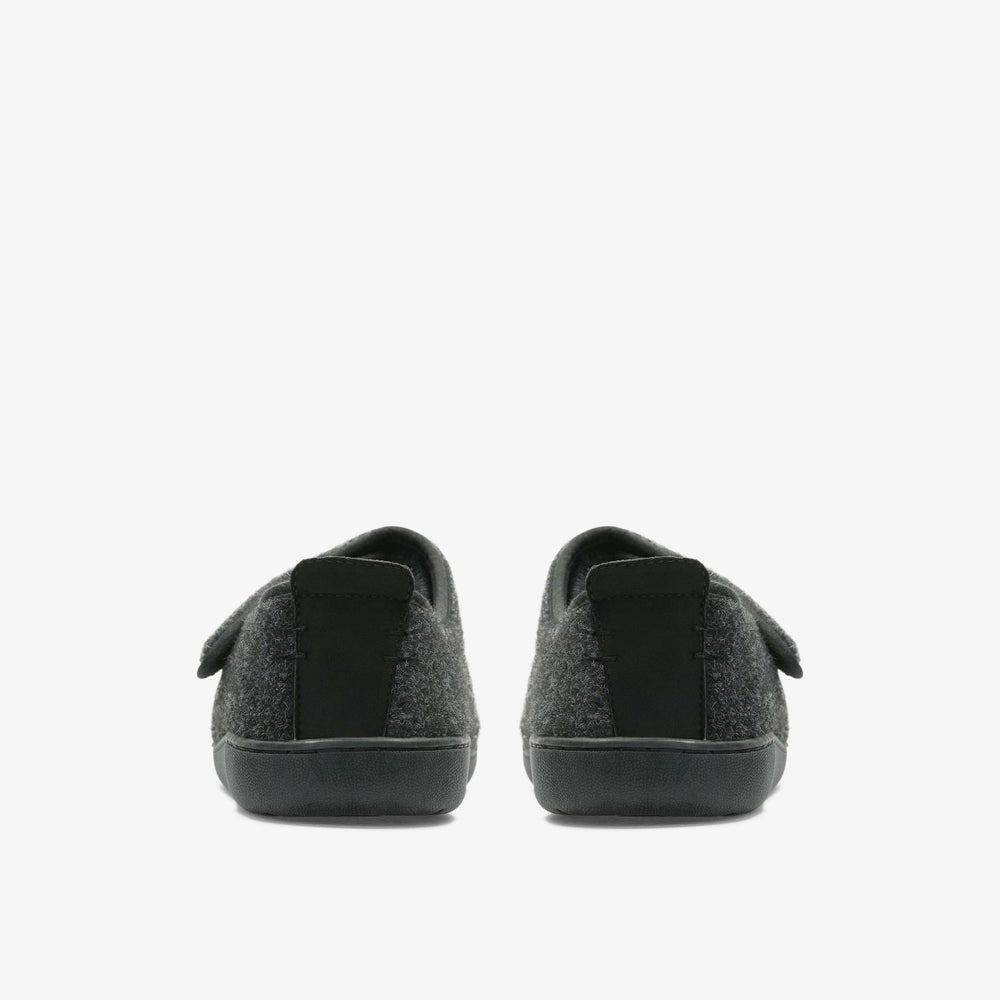 King Riptape Slipper Dark Grey Felt
