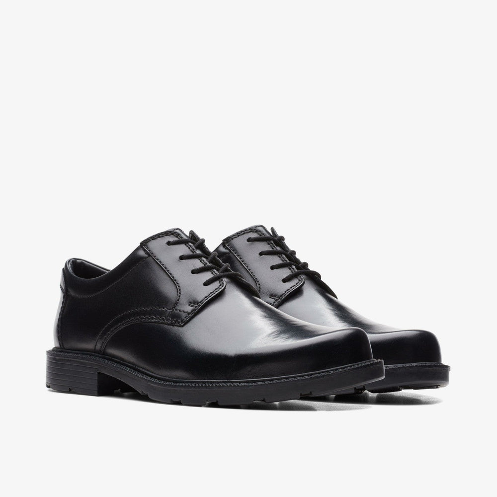 Kerton Lace Black Leather