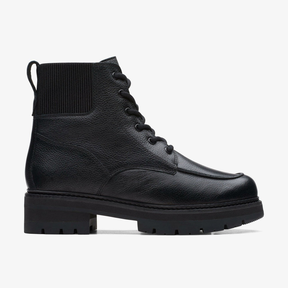 Orianna Mid Black Warmlined Leather