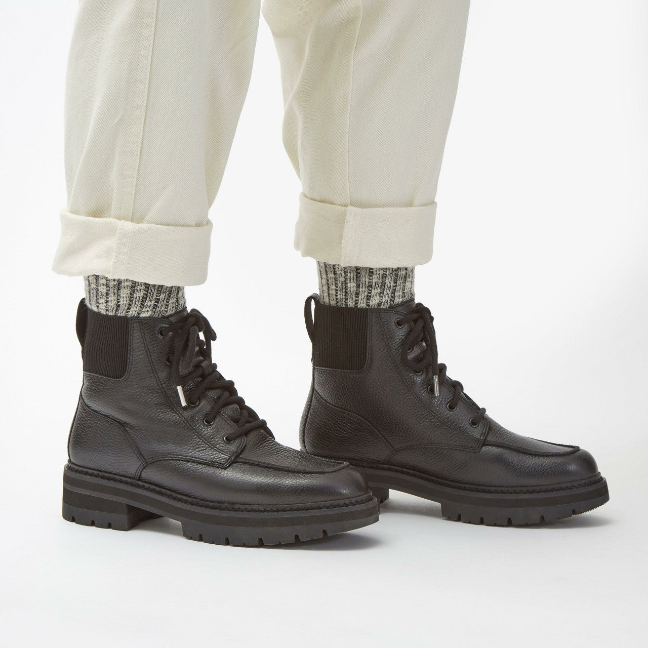 Orianna Mid Black Warmlined Leather