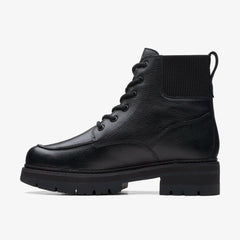 Orianna Mid Black Warmlined Leather
