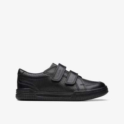 Fawn Strap Kid Black Leather