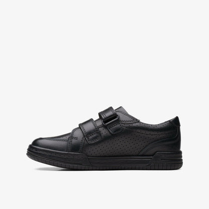 Fawn Strap Kid Black Leather