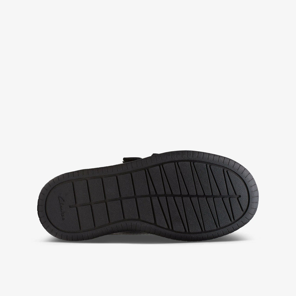 Fawn Strap Kid Black Leather