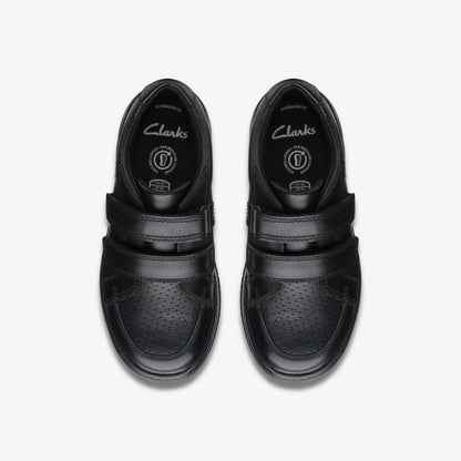 Fawn Strap Kid Black Leather