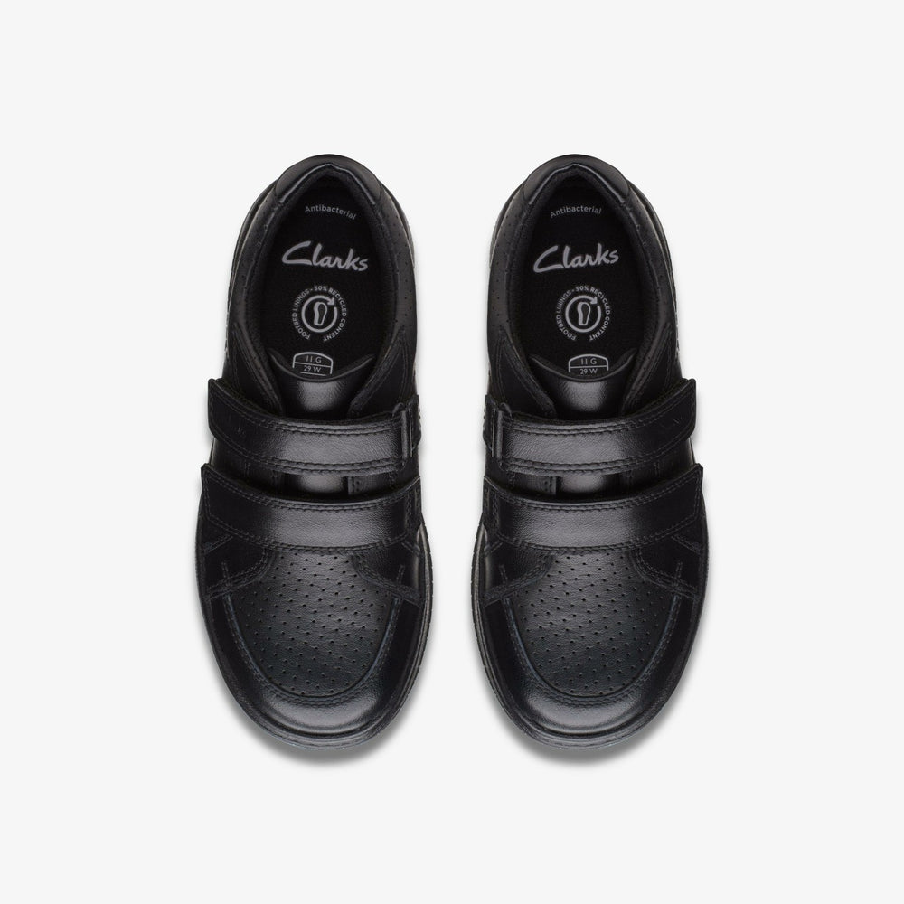 Fawn Strap Kid Black Leather