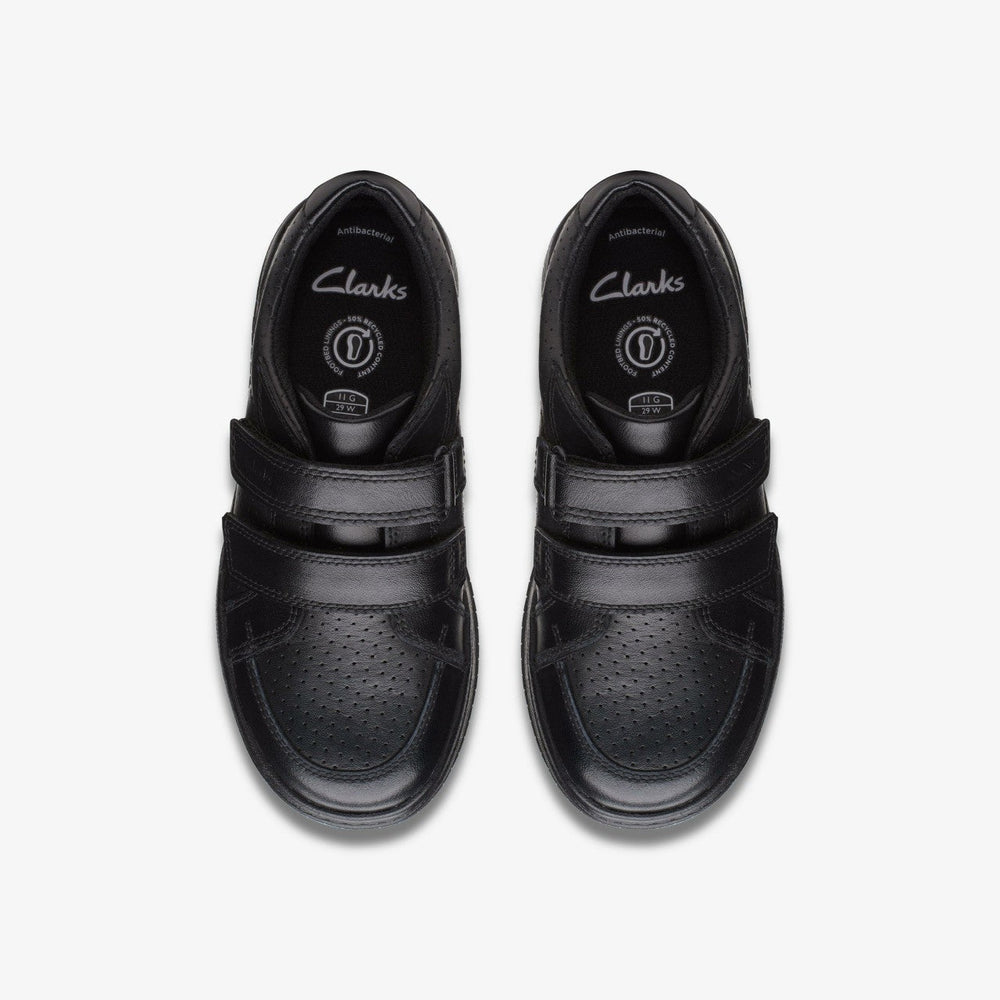 Fawn Strap Kid Black Leather