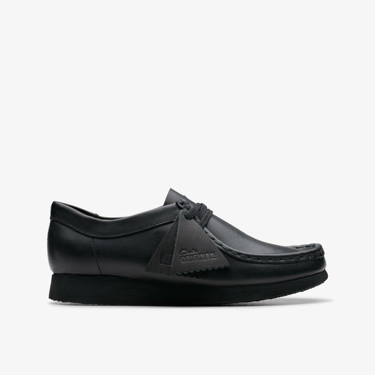 Wallabee Older Black Leather